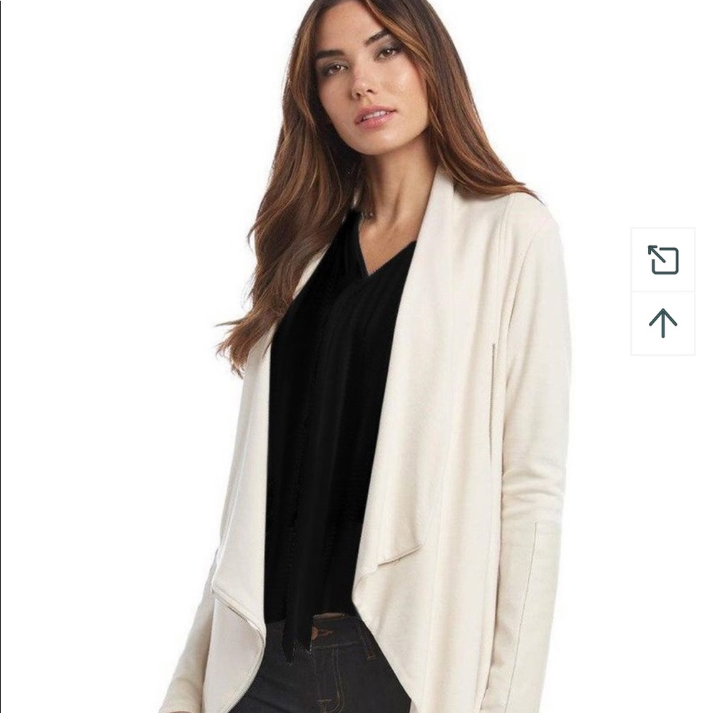 Fifteen Twenty Drape Leather Patch Jacket